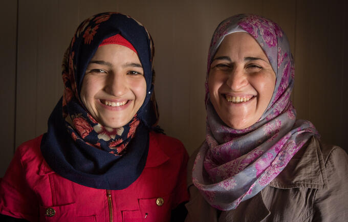 Mother and Child Say "No" to Child Marriage in Zaatari