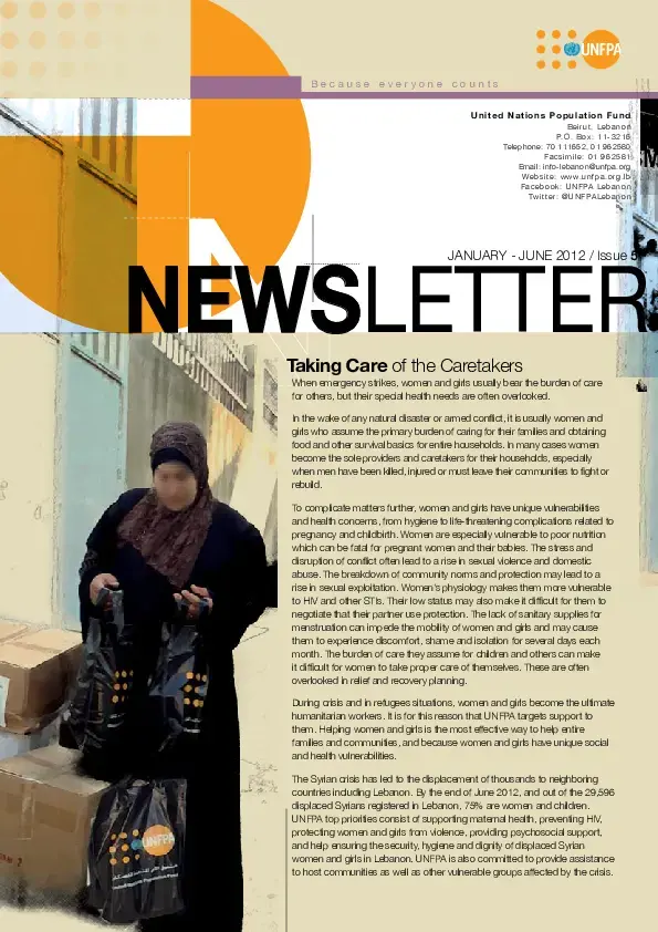 UNFPA Newsletter, Issue 5