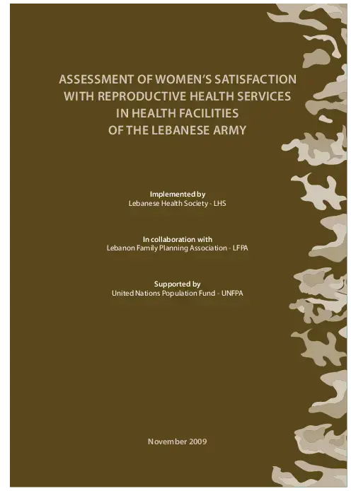 Assessment Of Women’s Satisfaction With Reproductive Health Services