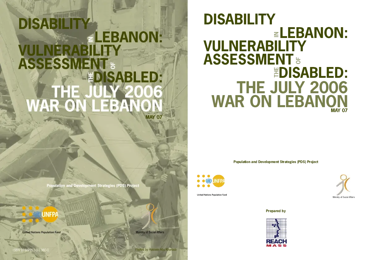 Vulnerability Assessment of the Disabled