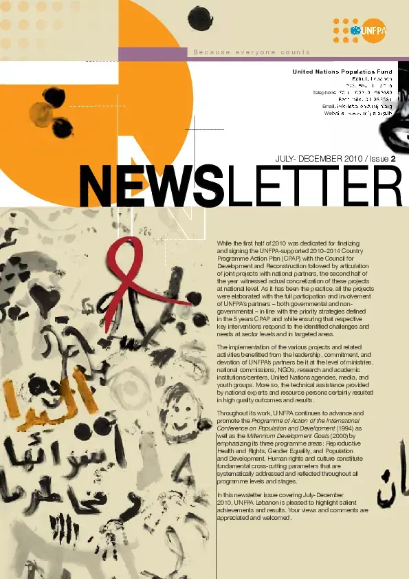 UNFPA Newsletter, Issue 2