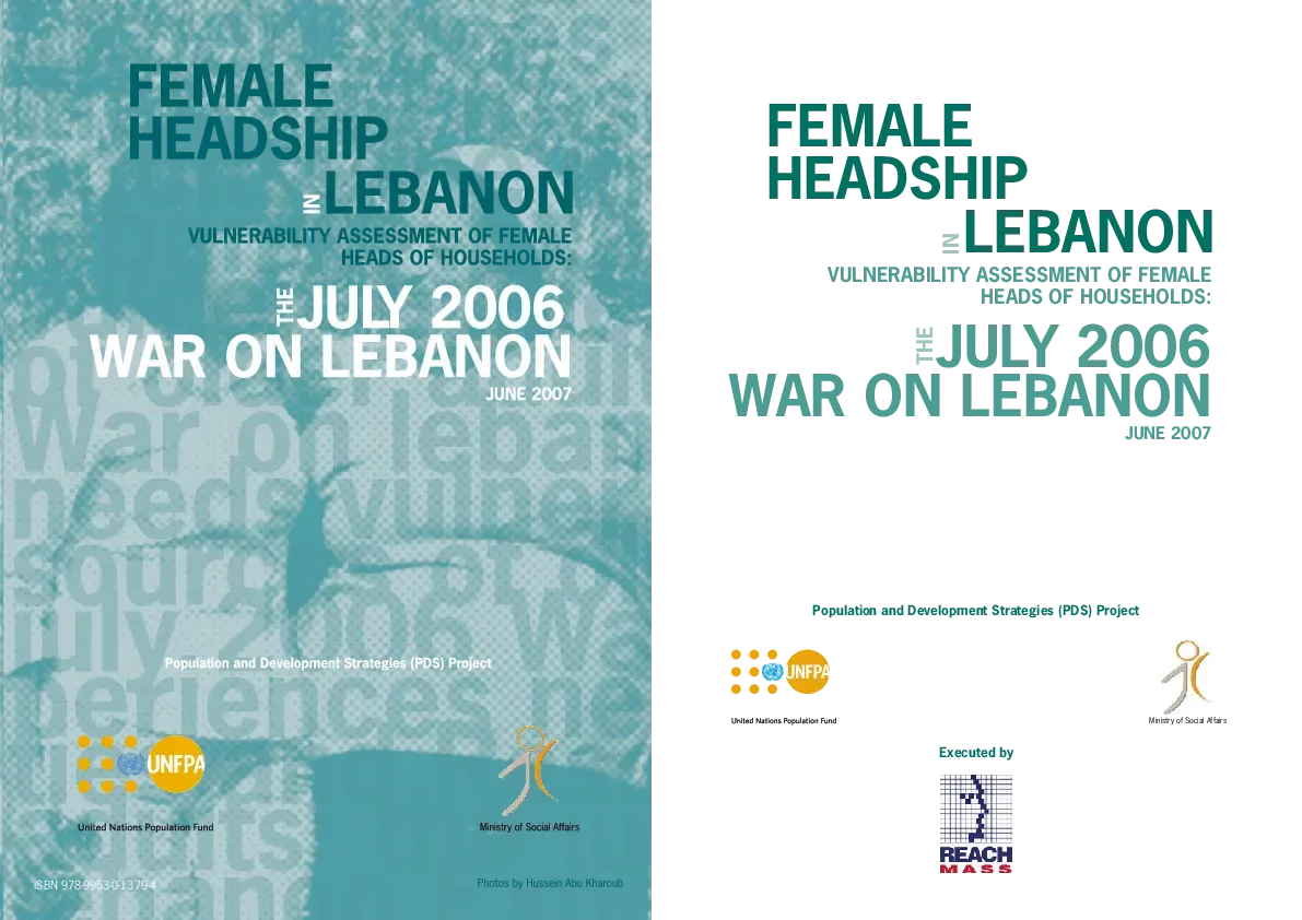 Vulnerability Assessment of Female Heads of Households